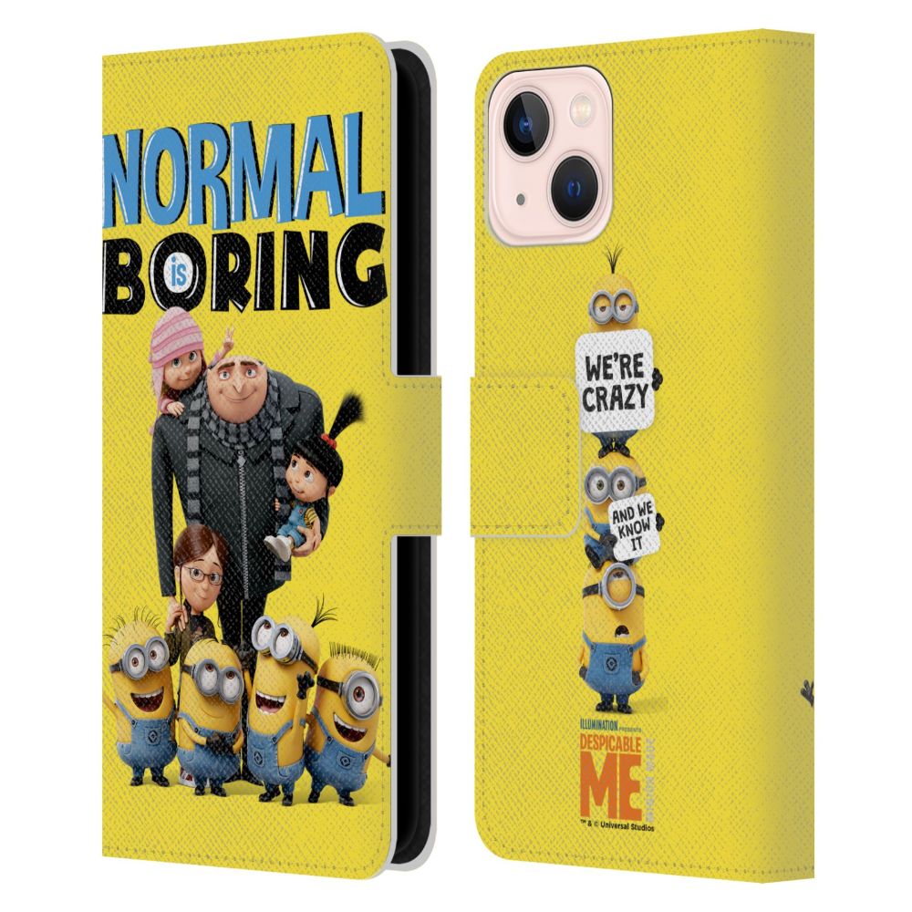 MINIONS ミニオンズ (公開 10周年 ) - Minions レザー手帳型 / Apple iPhoneケース - PGS
